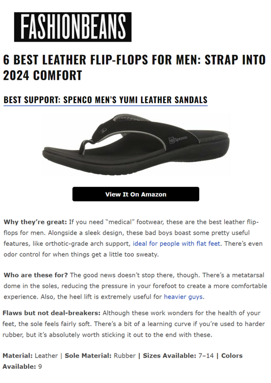 6 Best Leather Flip-flops for Men: Strap into 2024 Comfort