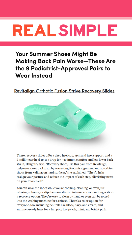 Podiatrist-recommended shoes for lower back